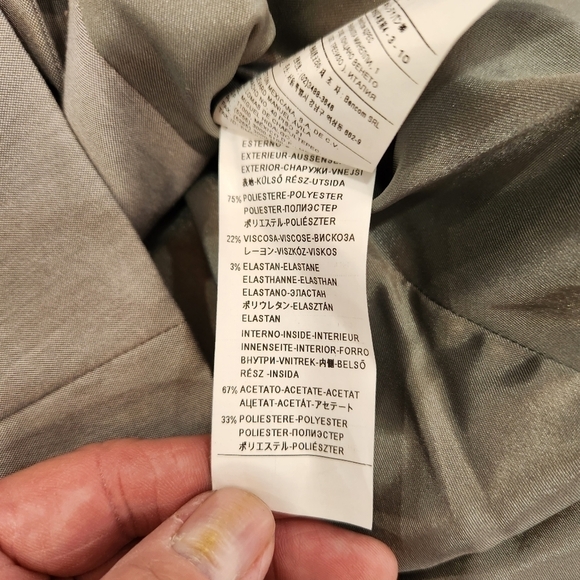 BENETTON Stile 3 Button Notched Collar Women's Blazer - Size Euro 40 US 10-12 - Picture 8 of 13